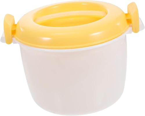 HOMSFOU Olla arrocera para microondas, vaporizador de verduras, calentador de alimentos, apto para microondas, vaporizador apto para microondas,