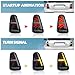 Archaic Tail Lights Compatible with 2001-06 Mini Hatch R50 R53 [One D,Cooper S,Cooper] & 2004-08 Mini Cabrio R52 [Cooper S,One],w/Startup Animation/Sequential Turn Signal,Pair