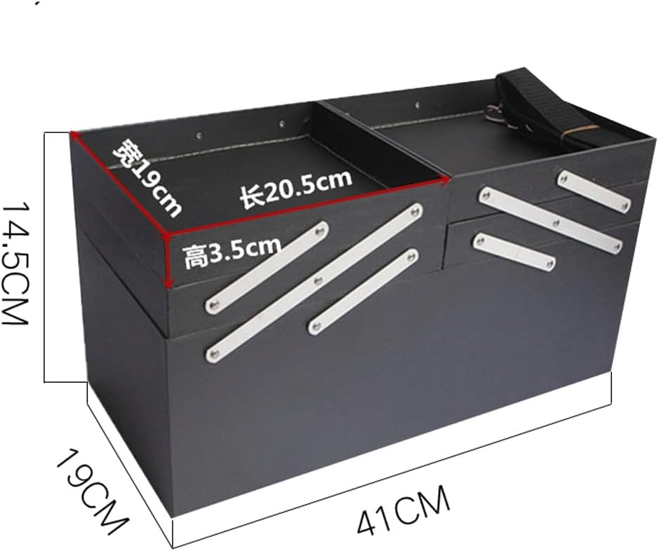 Beauty and hairdressing embroidery makeup box Multi layer large capacity portable Make-up artist with makeup bag large toolbox