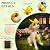 Solar Dog Garden Statues Decor, Outdoor Fairy Dogs Figurines Accessories Decorations with LED Lights Home Patio Balcony Yard Lawn Ornaments, Unique Thanksgiving Gifts for Mom Women Dad Friends