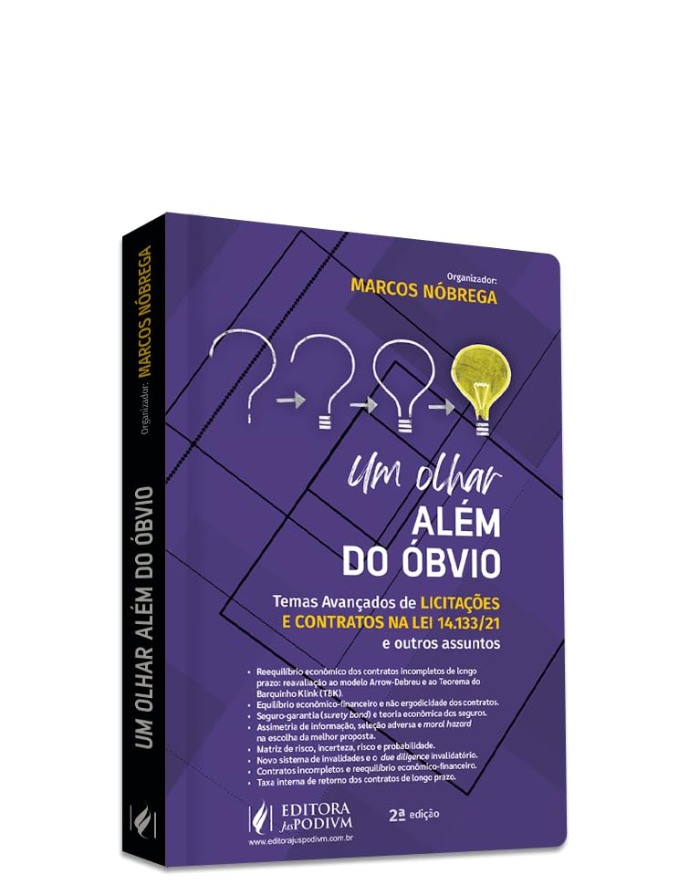 Capa de Um Olhar Além do óbvio - Temas Avançados de Licitações e Contratos na lei 14.133/21 e Outros Assuntos (2024)