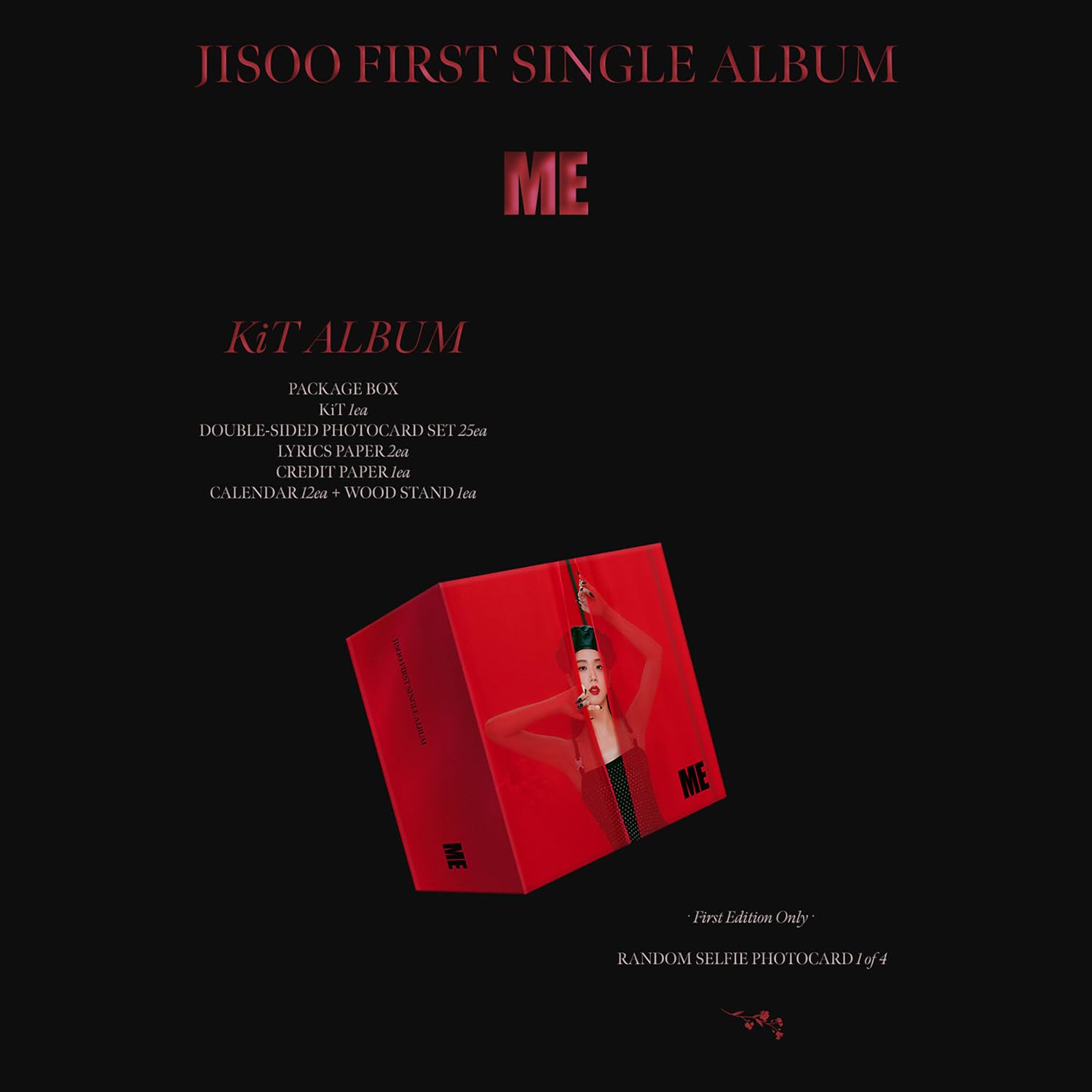 First Single Album [ME] (KiT Album Ver.) Package Box + Lyrics Paper + Credit Paper + Calendar + Wood Stand + Gift
