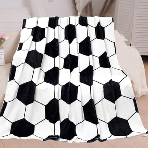 Blytheyes Soccer Flannel Blanket Cover