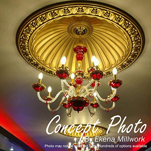 Image of Ekena Millwork DOME42HA Hamilton Recessed Mount (36 1 /2 inch Diameter x 9 1 /4 inchD Rough Opening) Ceiling Domes, 42 7 /8 inchOD x 35 3 /8 inchID x 8 1 /4 inchD , Primed