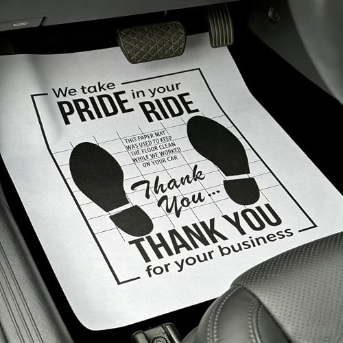 Car Paper Floor Mats, 50 Pcs Disposable Floor Cars, Used