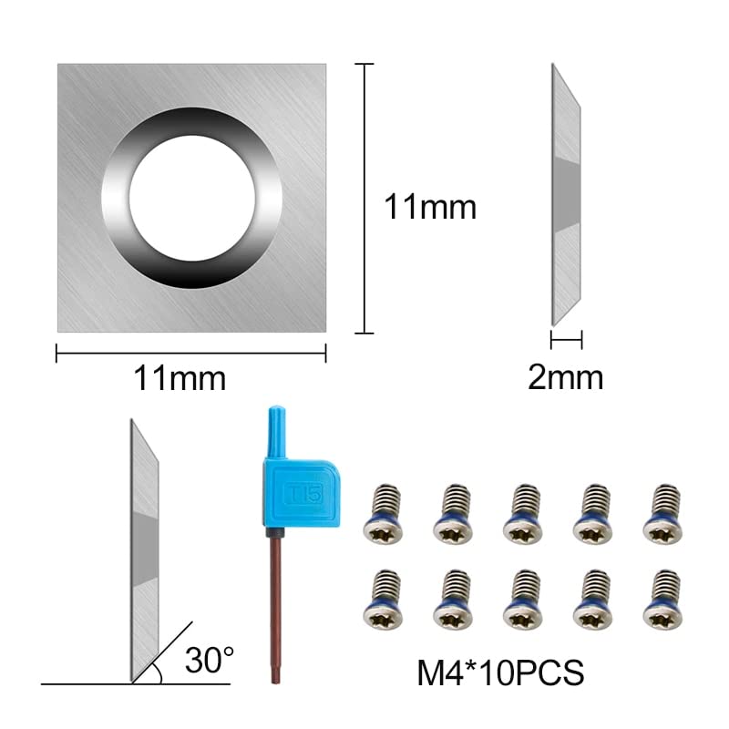 Pack de 10 Cortadores de Carburo para Torneado de Madera miniatura 4