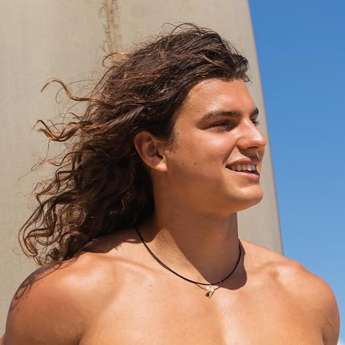 Natural Shark Tooth Necklace for Men, Genuine Fossil Shark Teeth, Cool Sharktooth Beach Necklaces for Women, Beachy Surfer Choker Jewelry2