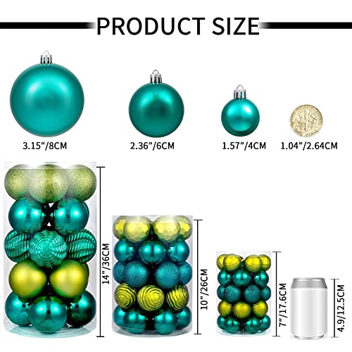 image for XmasExp 16ct Christmas Ball Ornaments Shatterproof Xmas Tree Hanging B