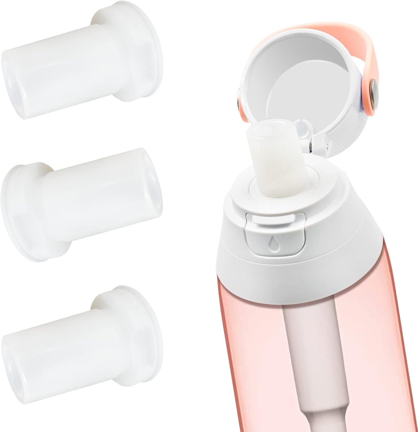 Mouthpiece Replacement for Brita Insulated Filtered Water Bottle, 3PCS Water Bottle Silicone Mouthpiece Valve Replacement for Brita Water Bottle 20/26