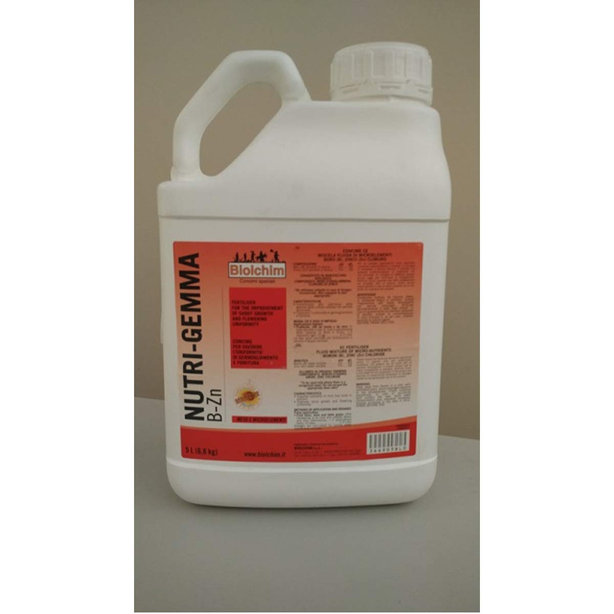 NUTRI Gemma B-Zn concime Boro e Zinco 5 L concime a Base di Boro etanolammina e Zinco citrato Che nutre Le Gemme