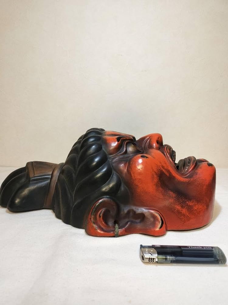 Amazon.co.jp: 乾漆 仁王 金剛 模国宝 面 伎楽面 能面 狂言面