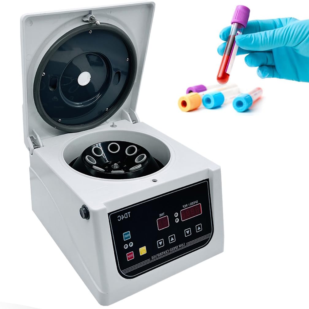 Centrífuga Laboratorio,Centrífugas eléctricas de sobremesa,Centrífuga de Laboratorio,cronometraje, para Tubos de centrífuga para Sangre, Plasma, práctica médic