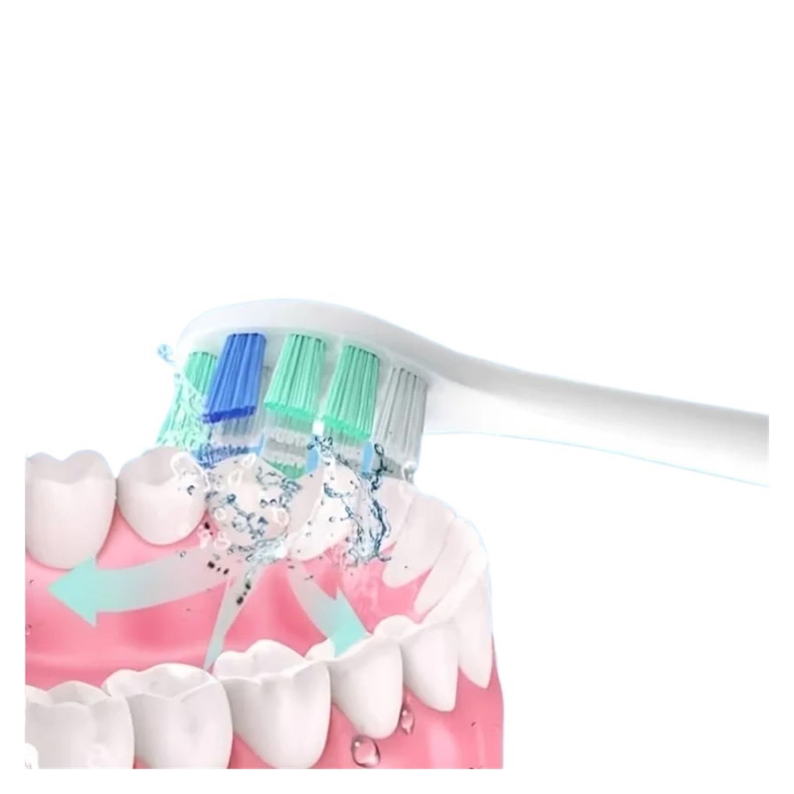 Cabezales de repuesto for cepillos dientes compatibles con y más mangos eléctricos, 4/8 Uds., color blanco(8pcs)