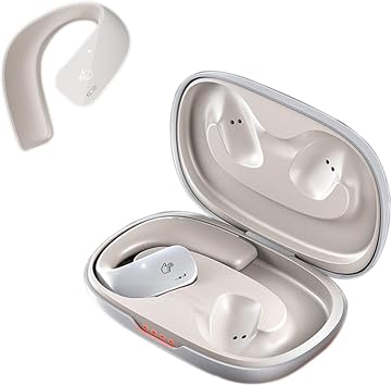 Xmenha Wireless Over Open Ear Headphones with Earhooks Bluetooth Bone Conduction Headphones Over The Ear Wireless Earbuds for Sport Bluetooth Bone Conduction Headset Earbuds Induction Earphones
