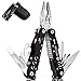 Multitools Edelstahl, 15-in-1 Faltbares Multifunktionszange, Multifunktionale Zange, Multiwekzeug, Multi-Tool mit Schneider, Flaschenöffner und Säge ideal für Camping, Reparieren