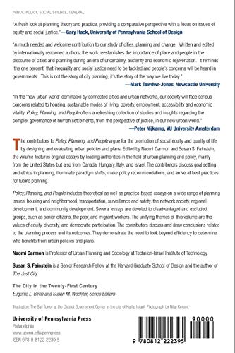 Policy, Planning, And People: Promoting Justice In Urban Development (The City In The Twenty-First Century) #TOP1
