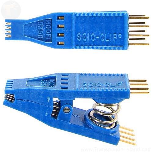 5250 - IC Test Clip, SOJ, SOIC, 8 Contacts, 1.27 mm, Gold Plated Contacts-5250 (Pack of 2)