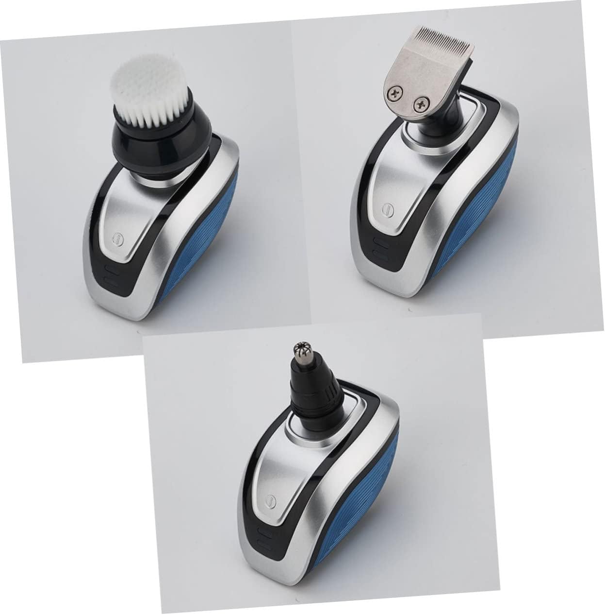 Ipetboom USB Electric Shaver for Men Blade Hair Trimmer Nose Trimmer Rotate Face Brush USB Rechargeable Razor