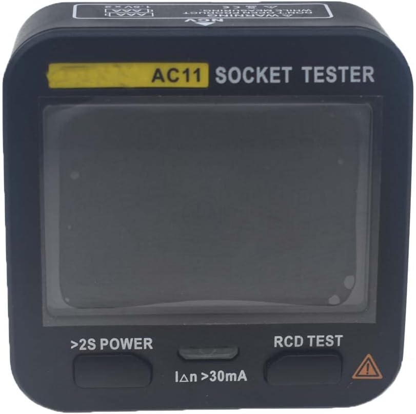 LCD Outlet Tester Results Display Voltage Detector Circuit Analyzer Leakage Tester Electricity Line Fault Checker (EU)