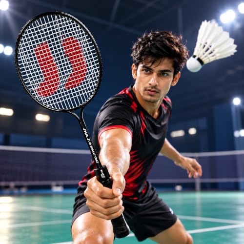 Image of EXLATE Badminton Racket for Men, Aluminium Racquet Set