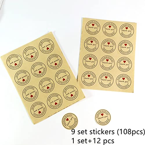 Candy bar decoratie-accessoireset, snoep bar decoratieset, slinger met 100 stuks gouden snoepzakjes + 60 stickers… - Image 5