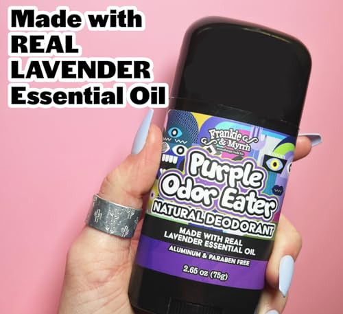Frankie & Myrrh Purple Odor Eater Lavender Deodorant | Natural Aluminum-Free (2.56 oz)