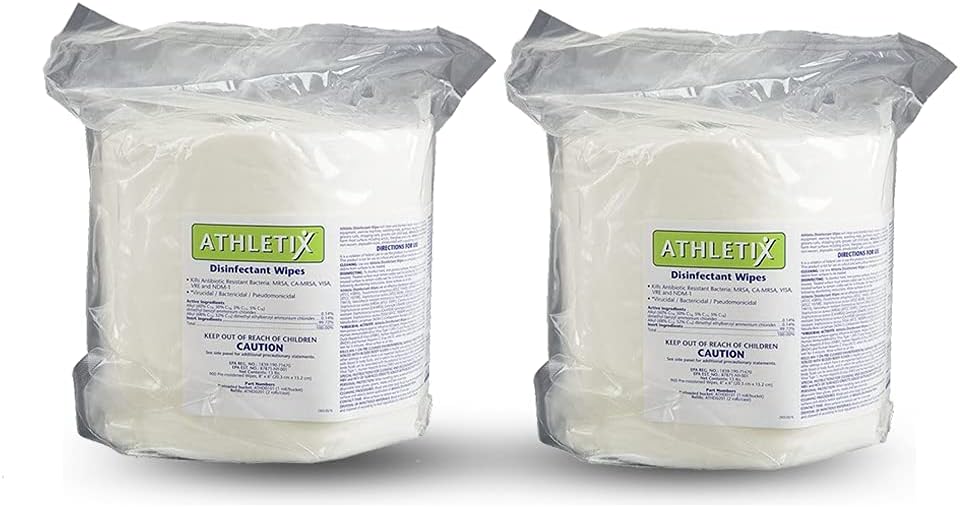 Athletix Disinfectant Wipes (900/roll | 2 Rolls/case)