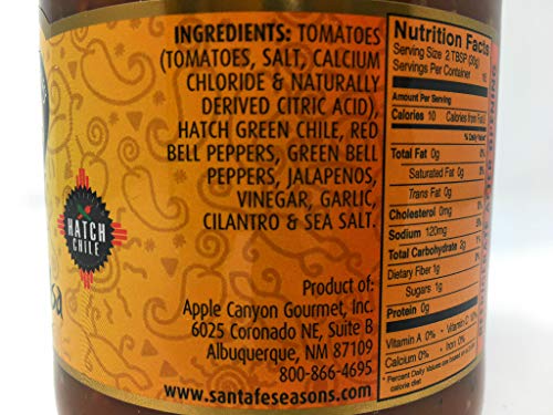 Santa Fe Seasons, Salsa Garden Grilled, 16 Ounce