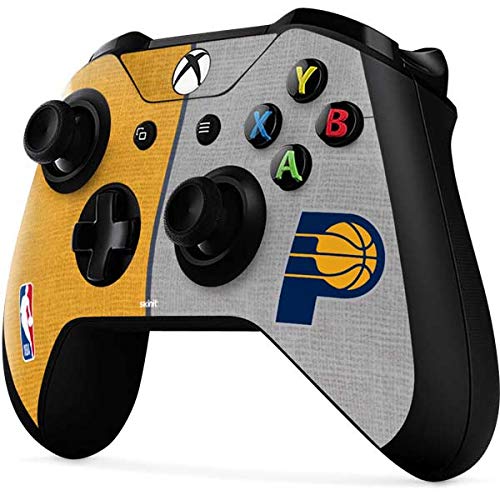 Skinit Decal Gaming Skin Compatible with Xbox One X Controller - Officially Licensed NBA Indiana Pacers Canvas Design