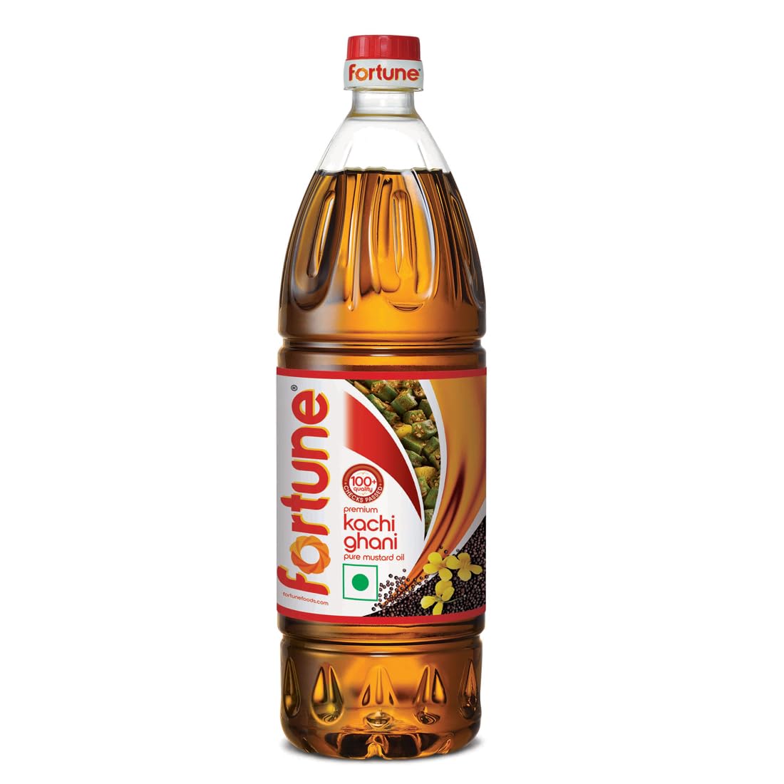 Fortune Premium Kachi Ghani Pure Mustard Oil, 1Litre PET Bottle