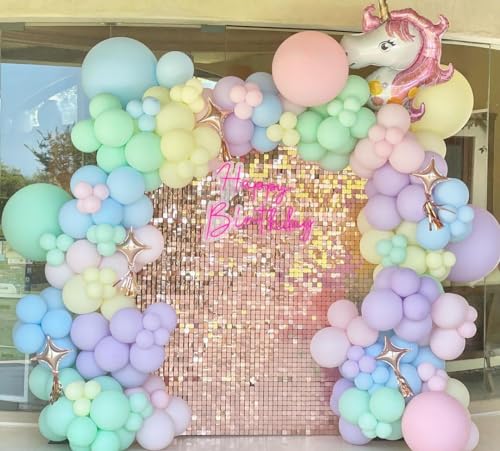 Image of KBZVNAF Pastel Latex Party Balloons 50 Pack 12 inch