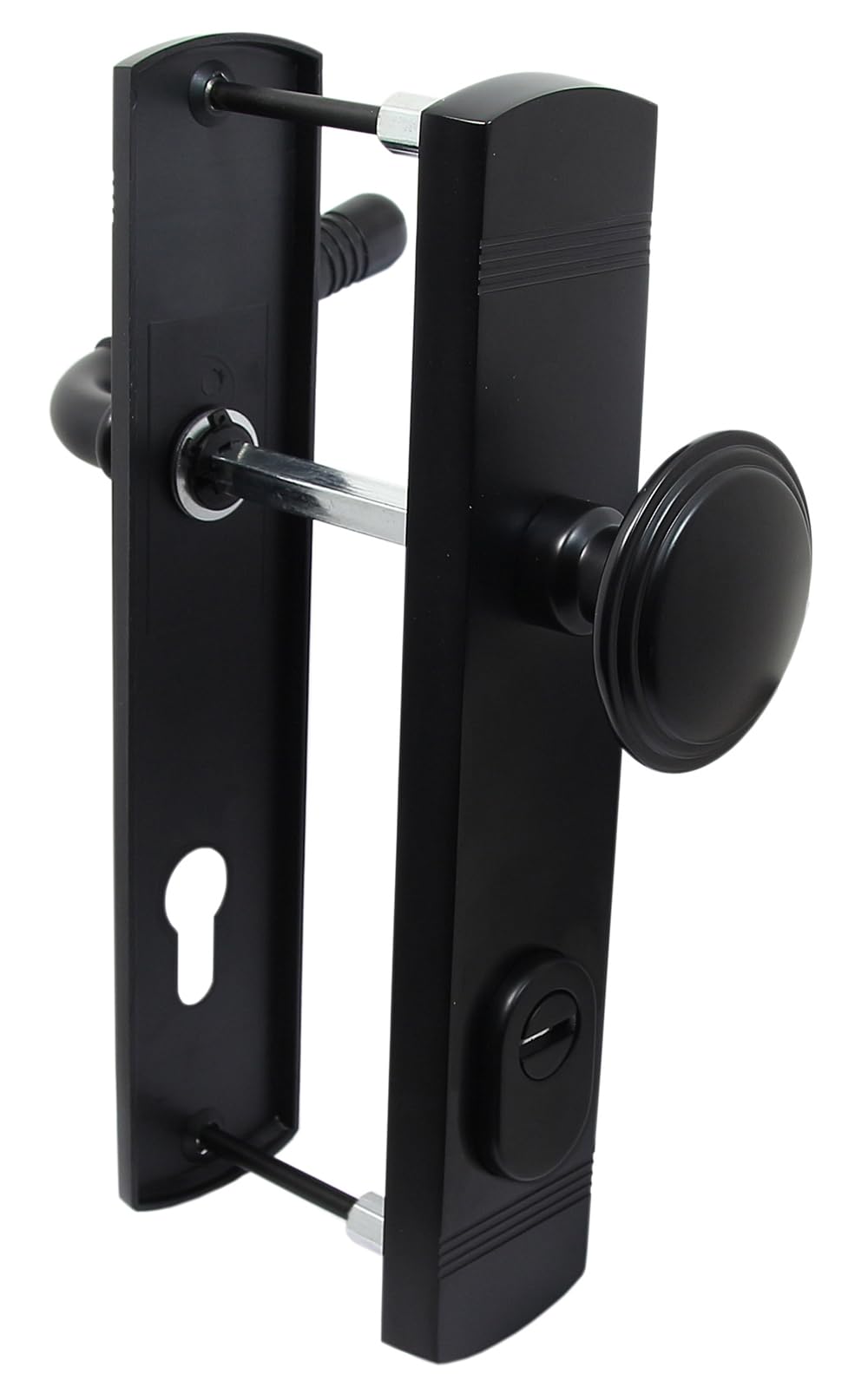 Haustür Schutzbeschlag 2316 Helena LS Schwarz HS 92 Knauf