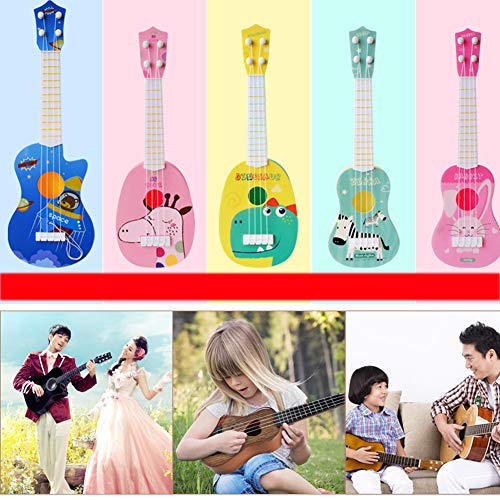 Mini Kids Animal Ukulele Kleine Gitaar Muziekinstrument Educatief Speelgoed Gift (Roze, 11,5 * 36CM) - Image 6