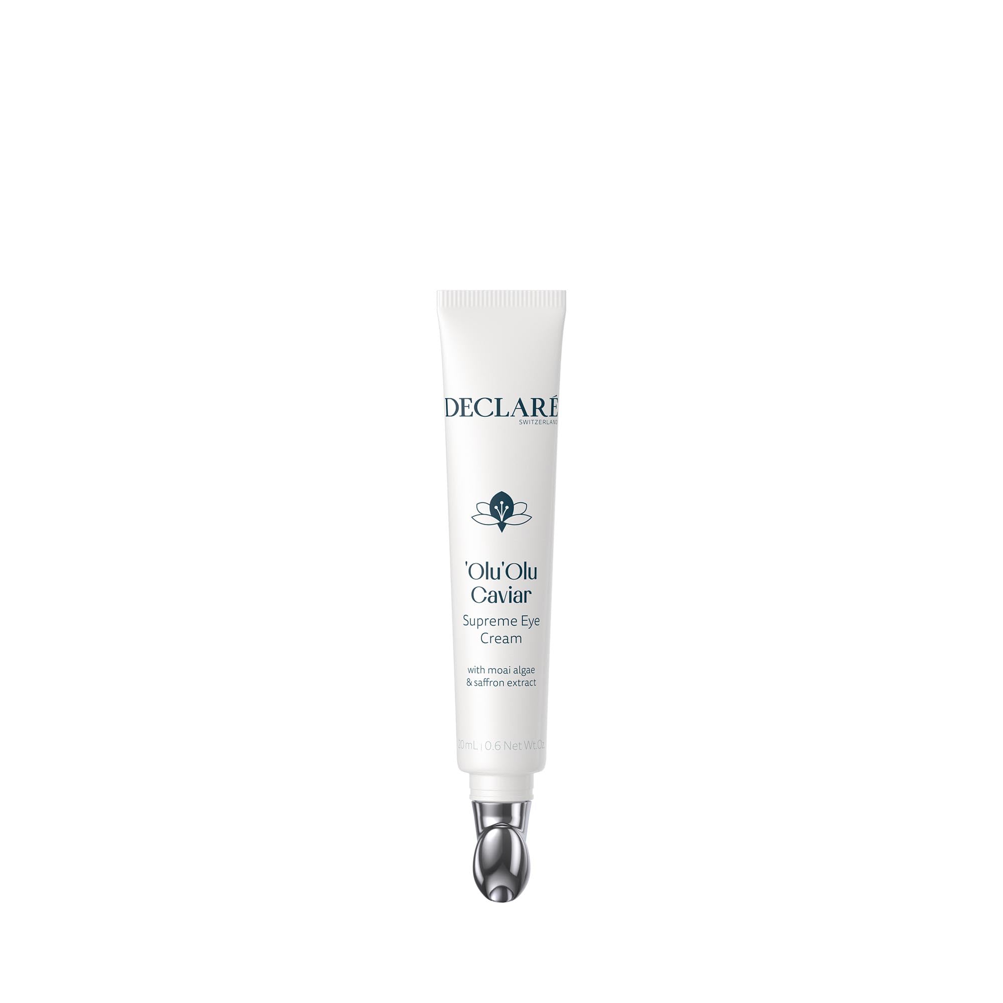 Declaré OluOlu Caviar Supreme Eye Cream 15 ml – Pflegende Augencreme für trockene Haut – Mit Moai Caviar, Safran Extrakt & Hyaluronsäure – Für ein zartes Hautgefühl rund um die Augen