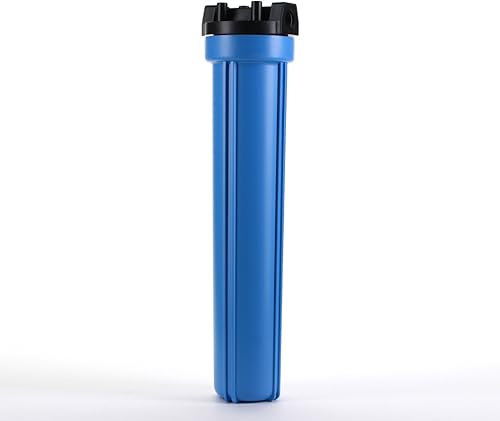 Hydronix HF5-20BLBK34 Carcasa del filtro de agua de 20 "RO, toda la casa, hidroponía - puertos de 34", cuerpo azul