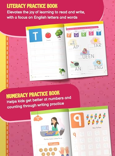 Image of Pre-school Nursery Kit for Kids 3+ years | Pre-Primary /Kindergarten Books - Integrated, Art & Craft, Literacy & Numeracy Practice Books | Free Kinder Trails App | NEP 2020 Compliant | Set of 7 Books