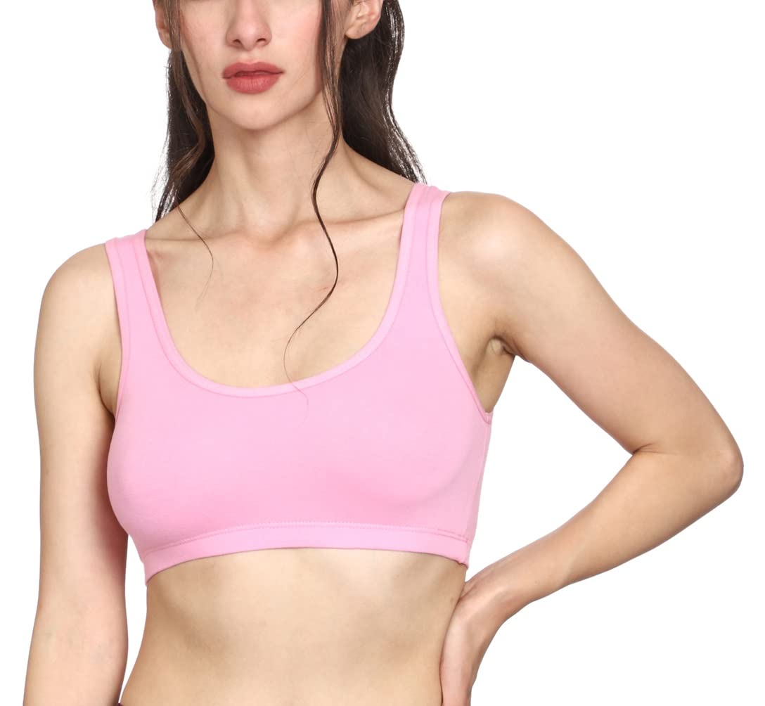 mysha Cotton Non Padded Non-Wired Air Sports Bra for Women-picture-5