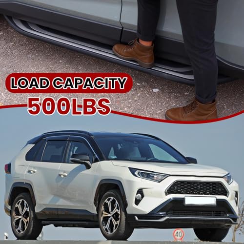 2 estribos laterales aluminio para Toyota RAV4 2019-2025 miniatura 4