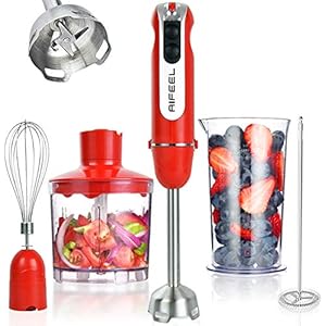 Immersion Hand Blender Aifeel 5-in-1 Stick Blender 12 spee