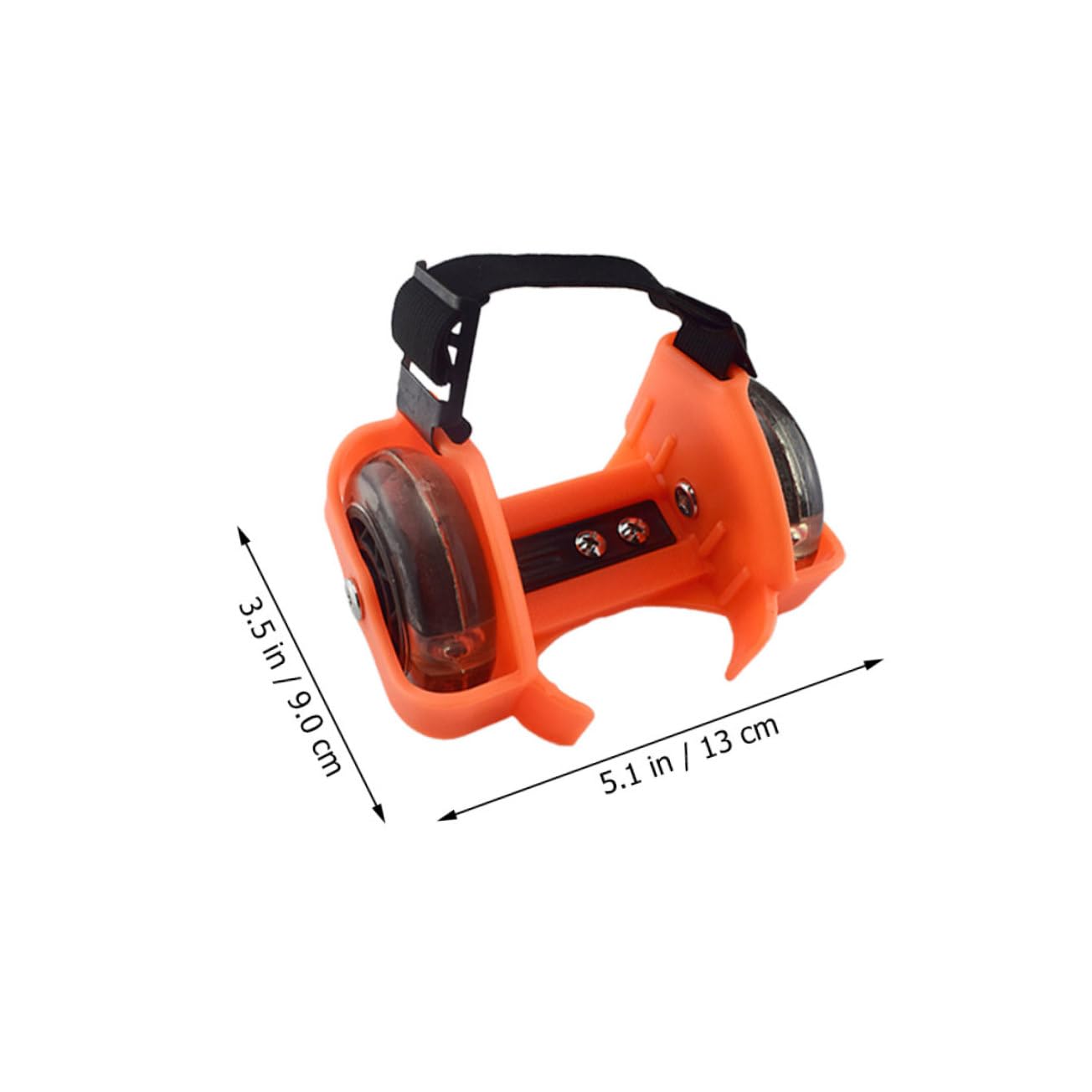 WHAMVOX Adjustable Heel Wheels for Roller Skates Sturdy Skating Shoes Led Wheels for Boys and Girls