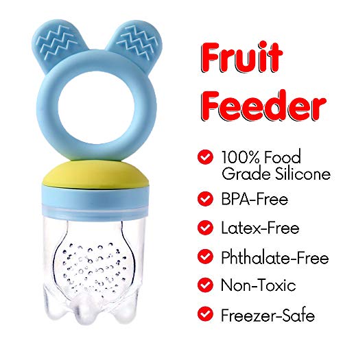 image for Gedebey Baby Food Feeder, Pacifier Fruit- Fresh Frozen Fruit Pacifiers