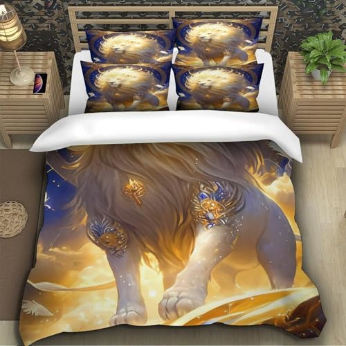 Housse de couette 3D art du visage mystique lit super king parure microfibre