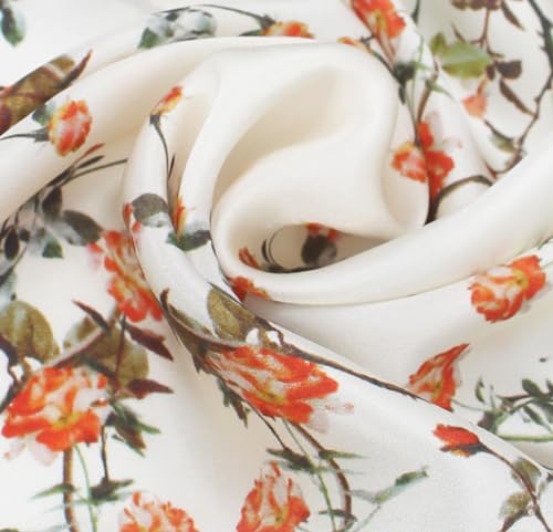 Image of ANDANTINO 100% Mulberry Silk Scarf -21 inch Square Neckerchief with Gift Packed