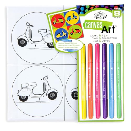Royal & Langnickel 8pc Canvas Art Marker Art Set, Scooter