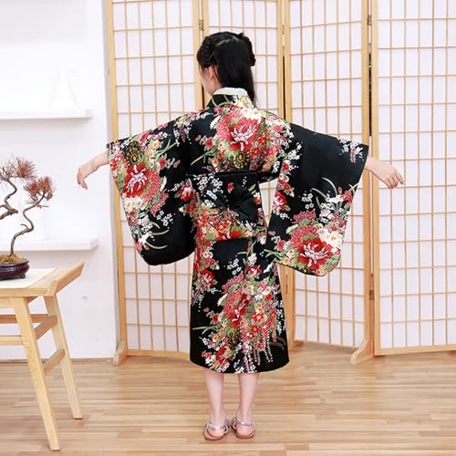 Disfraz Kimono Geisha Anime para Niñas Halloween miniatura 5