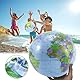 Butyeak Weltkugel Ballon, Weltkugel Aufblasbar, Aufblasbare Globe, PVC Weltkugel Globus, World Globe, Geographie Weltkarte Wasserball Kugel für Strand Schule Bildung Unterricht Kinder Jugendliche