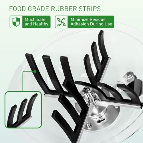 Decespugliatore manuale con lame in acciaio inox, 2 in 1, strumento di taglio a rotazione intrecciata, per giardino ed esterno, design a cupola trasparente