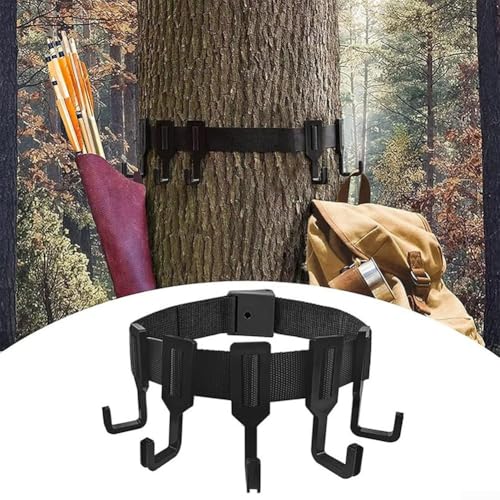 Hunting Essentials Organizador de árboles con ganchos y correas para una fácil gestión de equipos al aire libre