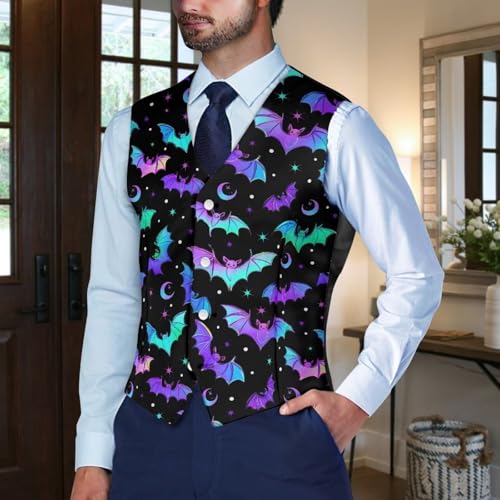 Men's Casual Business Vests Lightweight Dress Waistcoat Slim Fit Formal Tuxedo Suit Vest Size S-4XL4