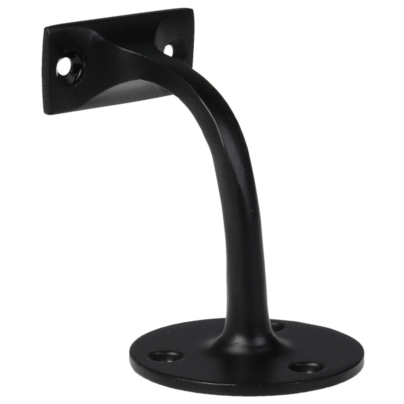 Jackson Woodturners Black Wall Bracket – Handrail Support for Stairs